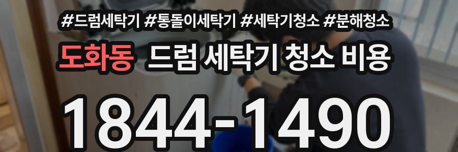 도화동 드럼 세탁기 청소 비용