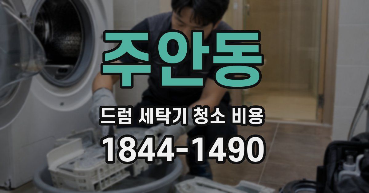 주안동 드럼 세탁기 청소 비용