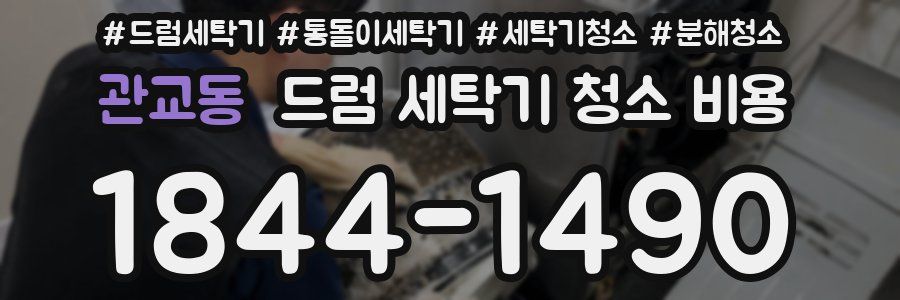 관교동 드럼 세탁기 청소 비용