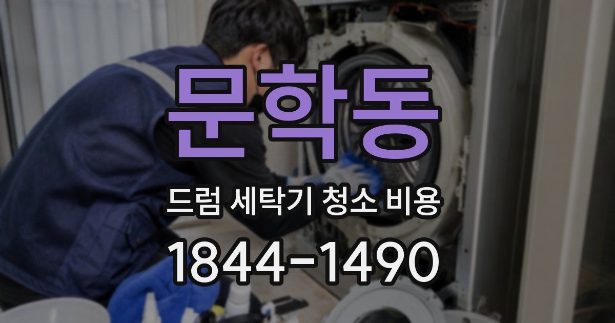 문학동 드럼 세탁기 청소 비용