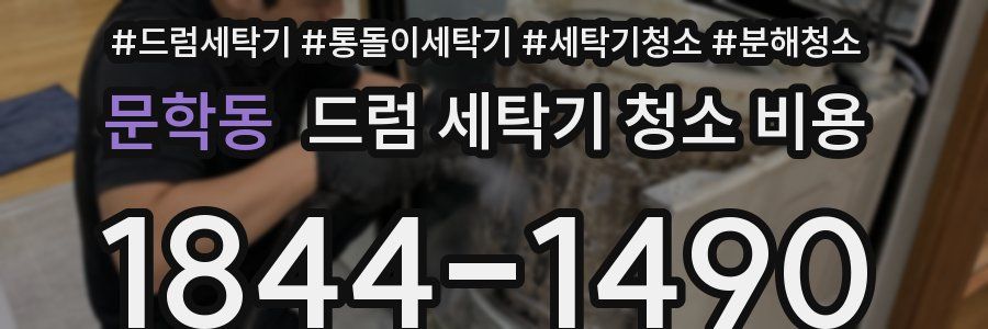 문학동 드럼 세탁기 청소 비용