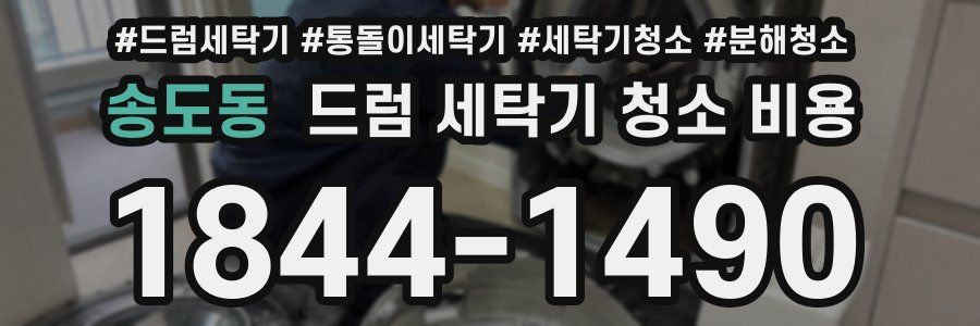 송도동 드럼 세탁기 청소 비용