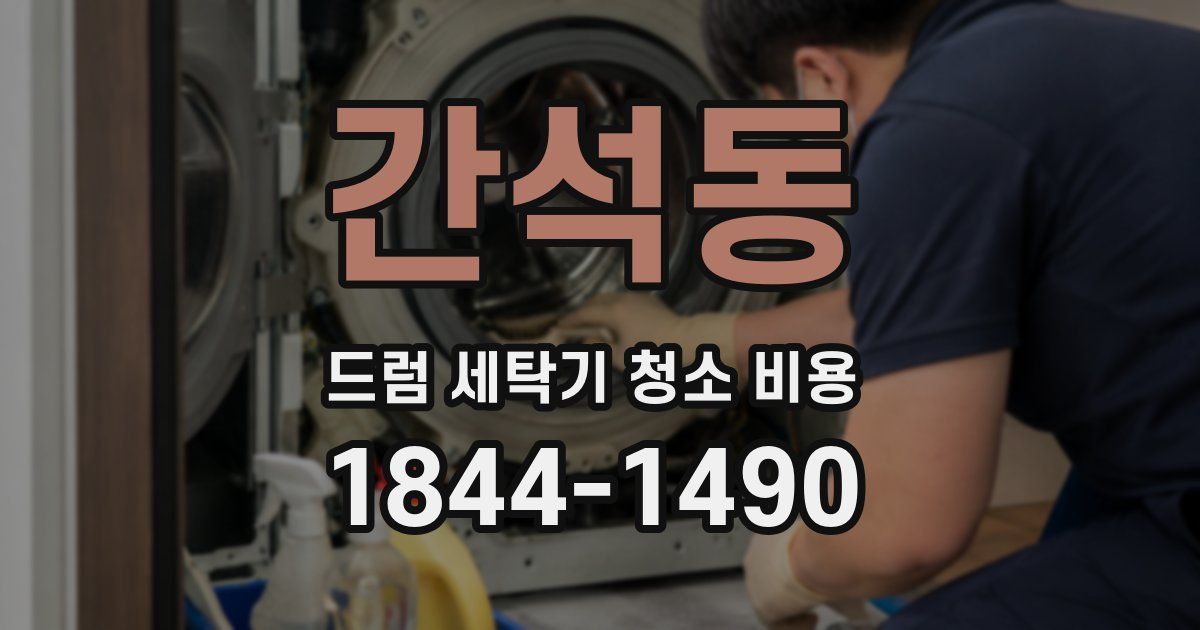 간석동 드럼 세탁기 청소 비용