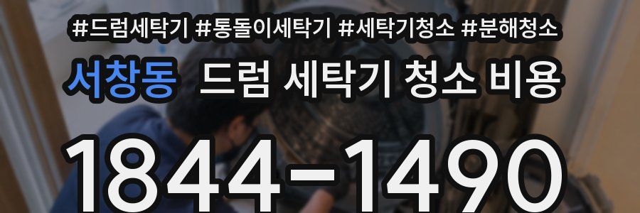 서창동 드럼 세탁기 청소 비용