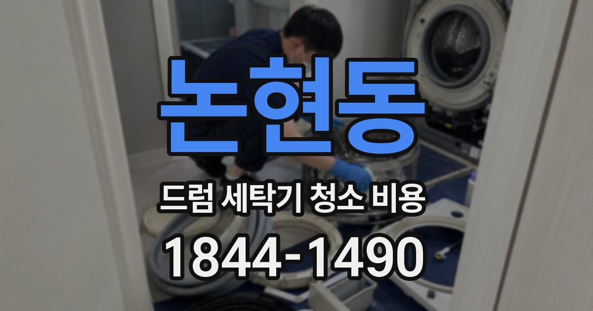 논현동 드럼 세탁기 청소 비용