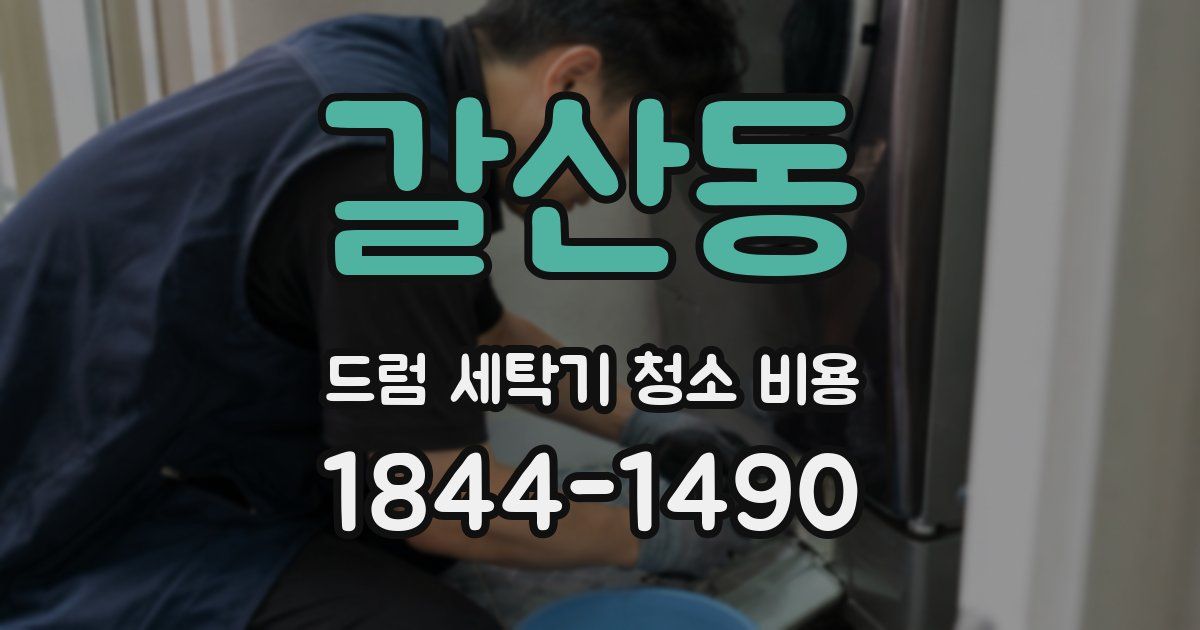 갈산동 드럼 세탁기 청소 비용
