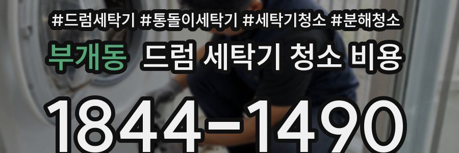 부개동 드럼 세탁기 청소 비용