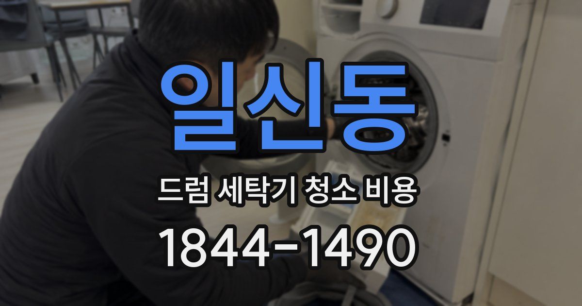 일신동 드럼 세탁기 청소 비용