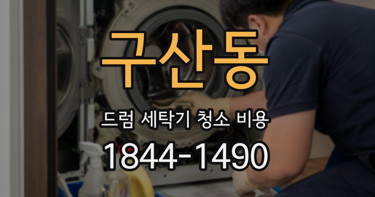 구산동 드럼 세탁기 청소 비용