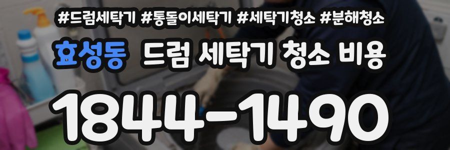 효성동 드럼 세탁기 청소 비용