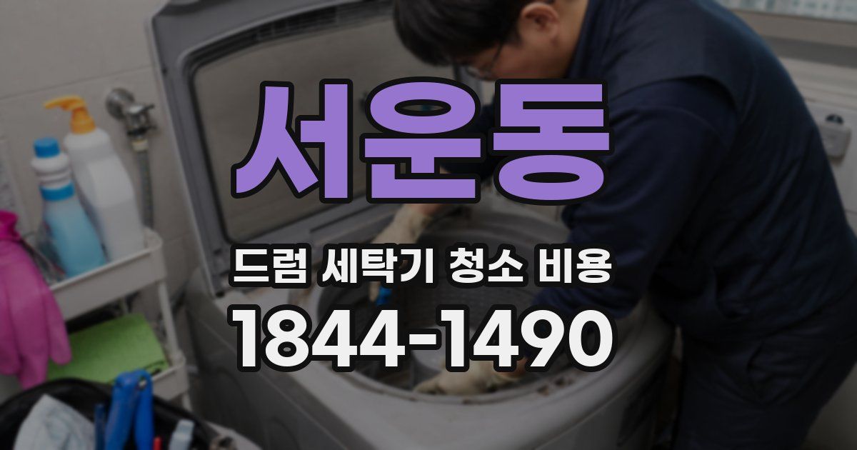 서운동 드럼 세탁기 청소 비용