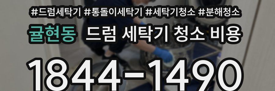 귤현동 드럼 세탁기 청소 비용