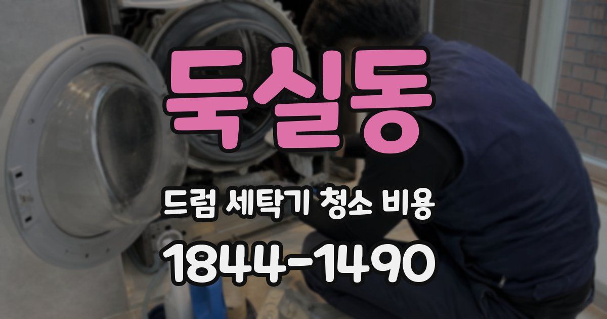 둑실동 드럼 세탁기 청소 비용