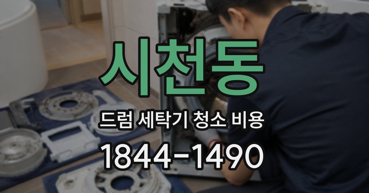 시천동 드럼 세탁기 청소 비용