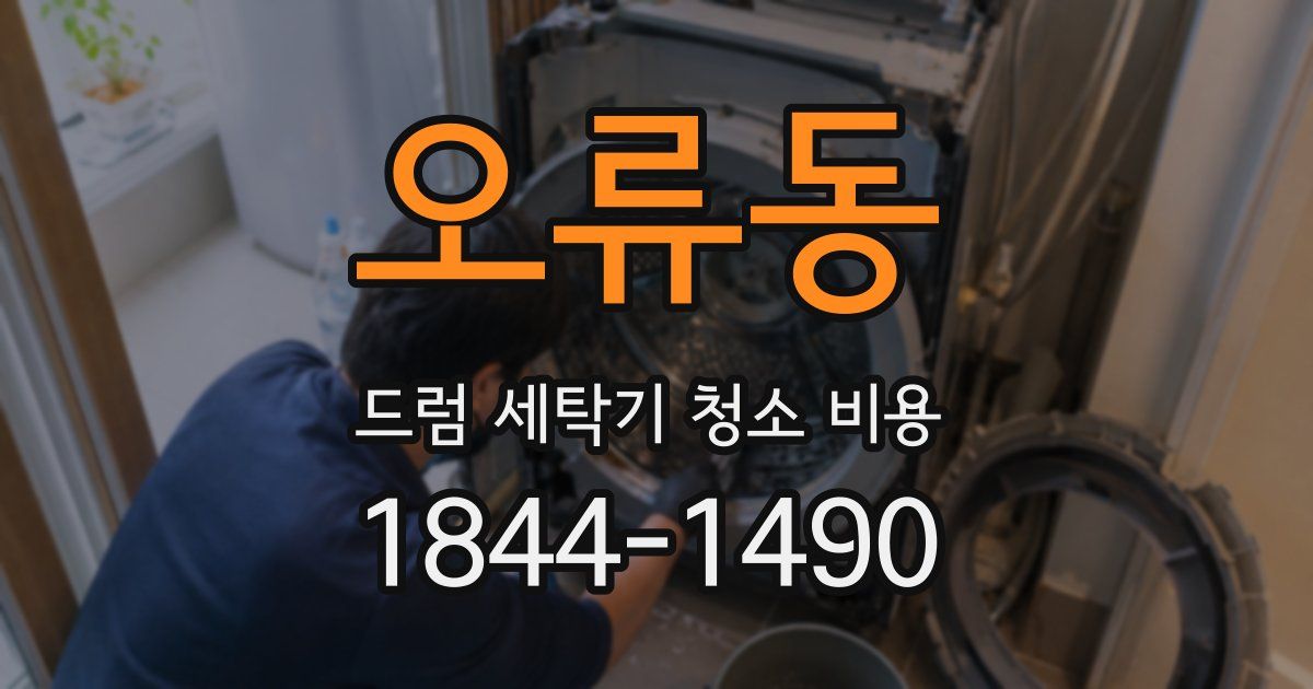 오류동 드럼 세탁기 청소 비용