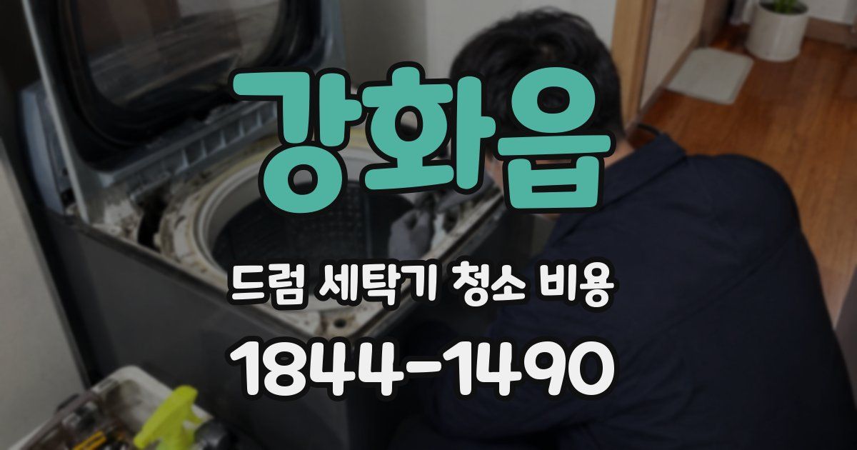 강화읍 드럼 세탁기 청소 비용