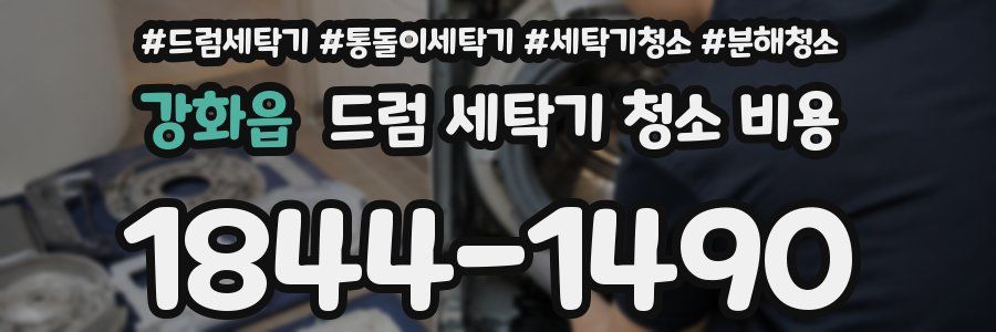 강화읍 드럼 세탁기 청소 비용