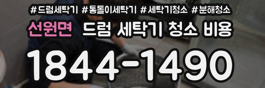 선원면 드럼 세탁기 청소 비용
