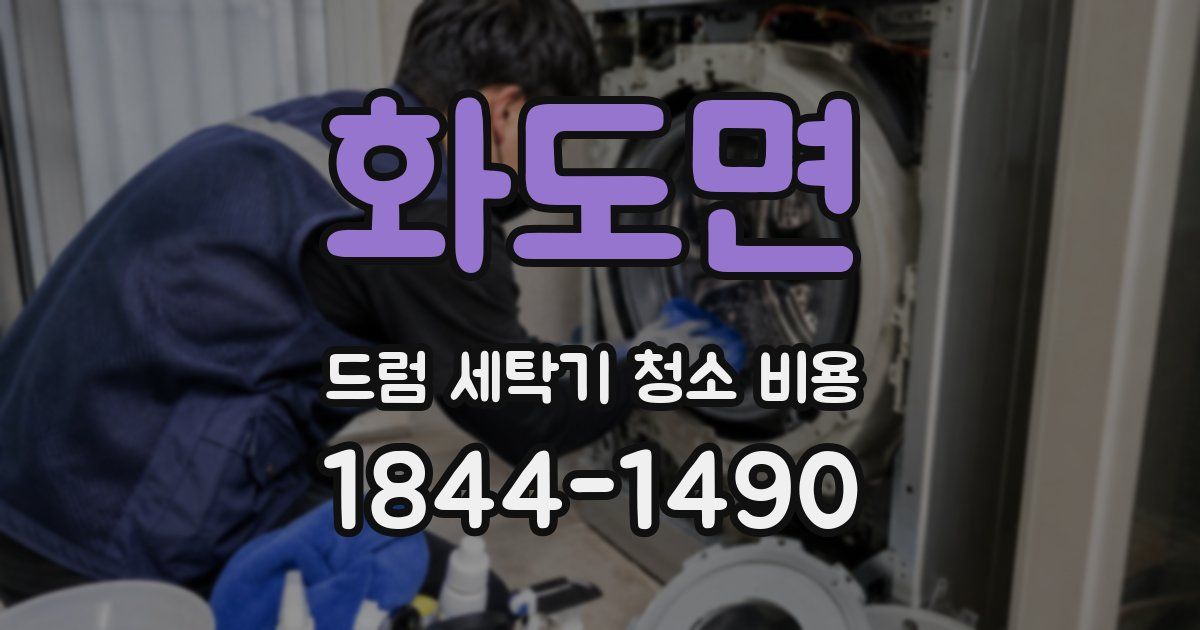 화도면 드럼 세탁기 청소 비용