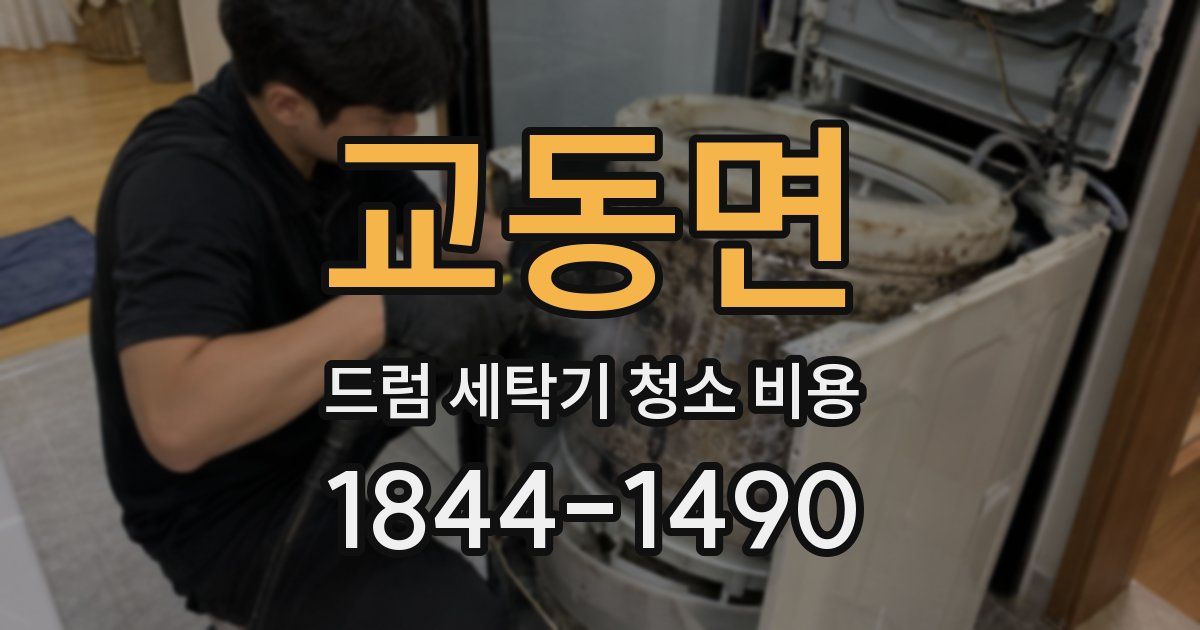 교동면 드럼 세탁기 청소 비용