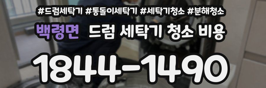 백령면 드럼 세탁기 청소 비용