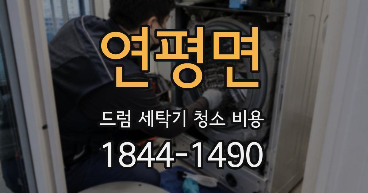 연평면 드럼 세탁기 청소 비용