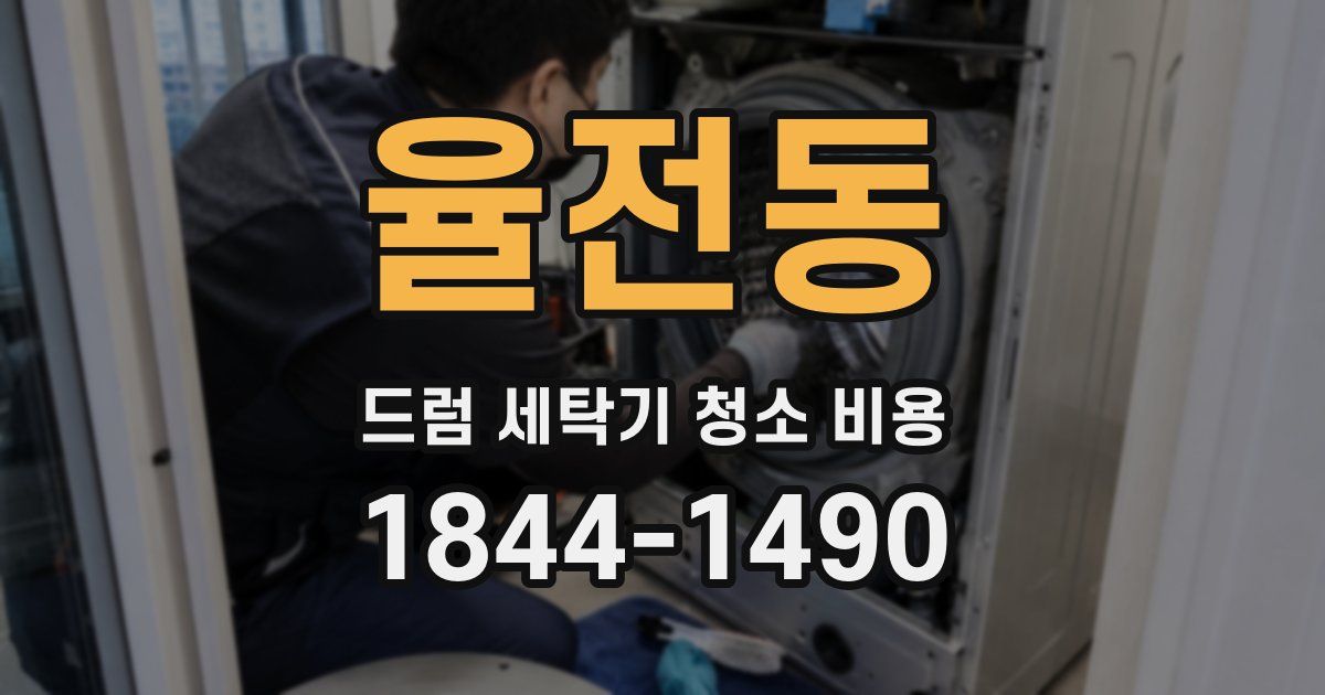 율전동 드럼 세탁기 청소 비용