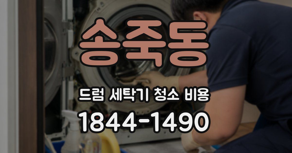 송죽동 드럼 세탁기 청소 비용