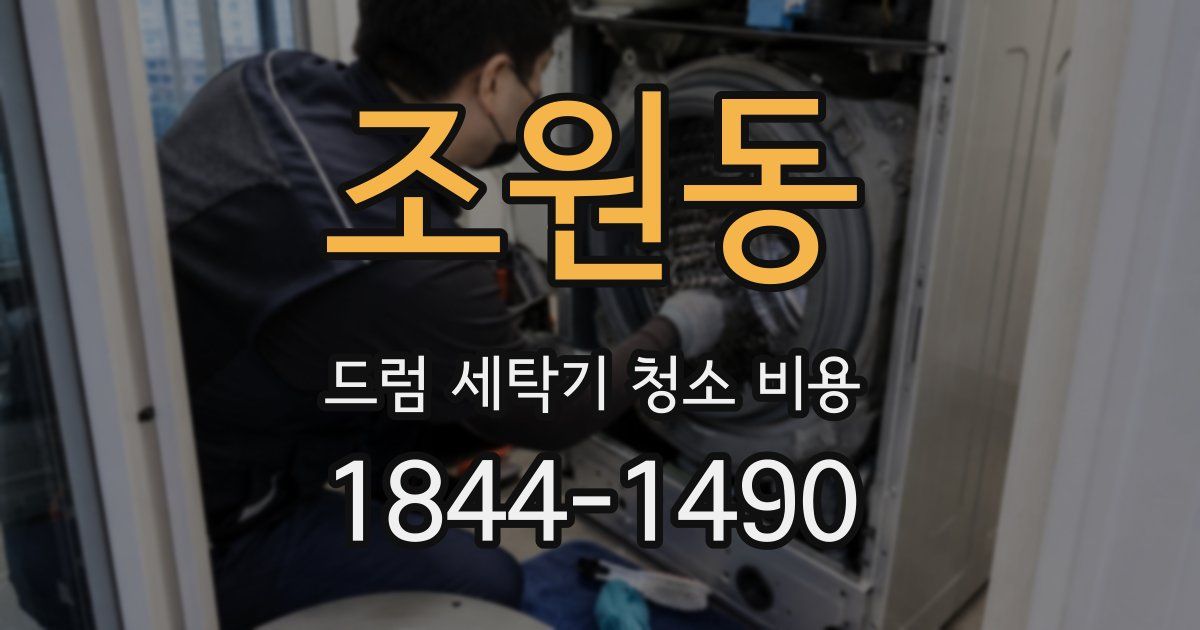 조원동 드럼 세탁기 청소 비용