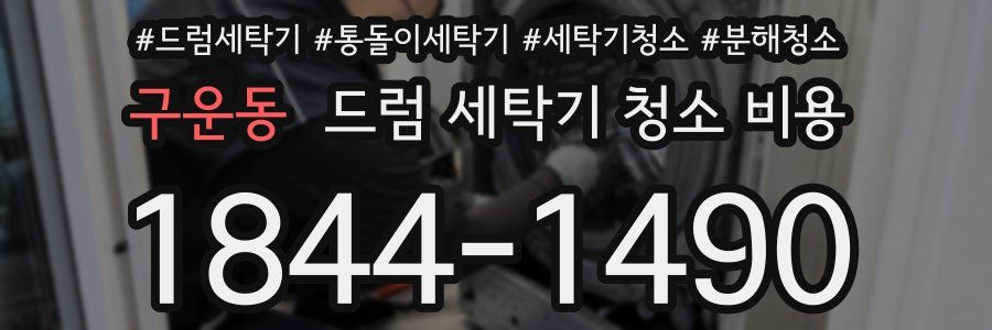 구운동 드럼 세탁기 청소 비용