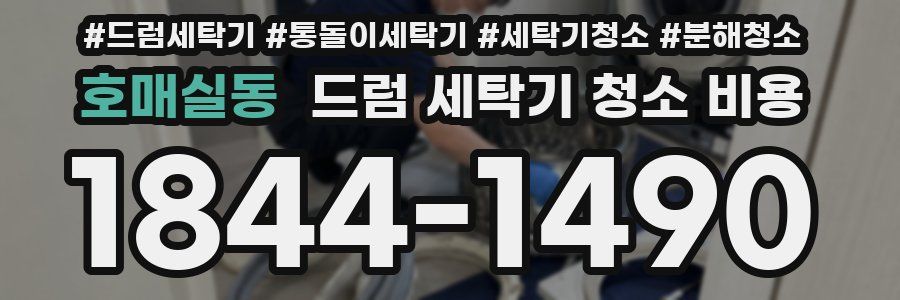 호매실동 드럼 세탁기 청소 비용