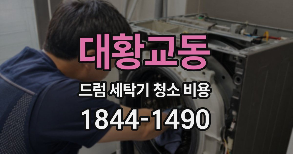 대황교동 드럼 세탁기 청소 비용