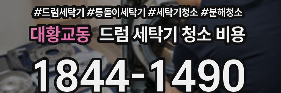 대황교동 드럼 세탁기 청소 비용