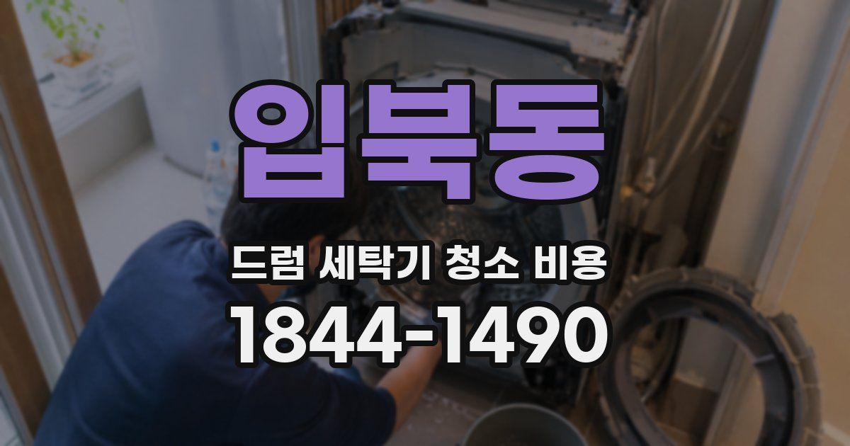 입북동 드럼 세탁기 청소 비용