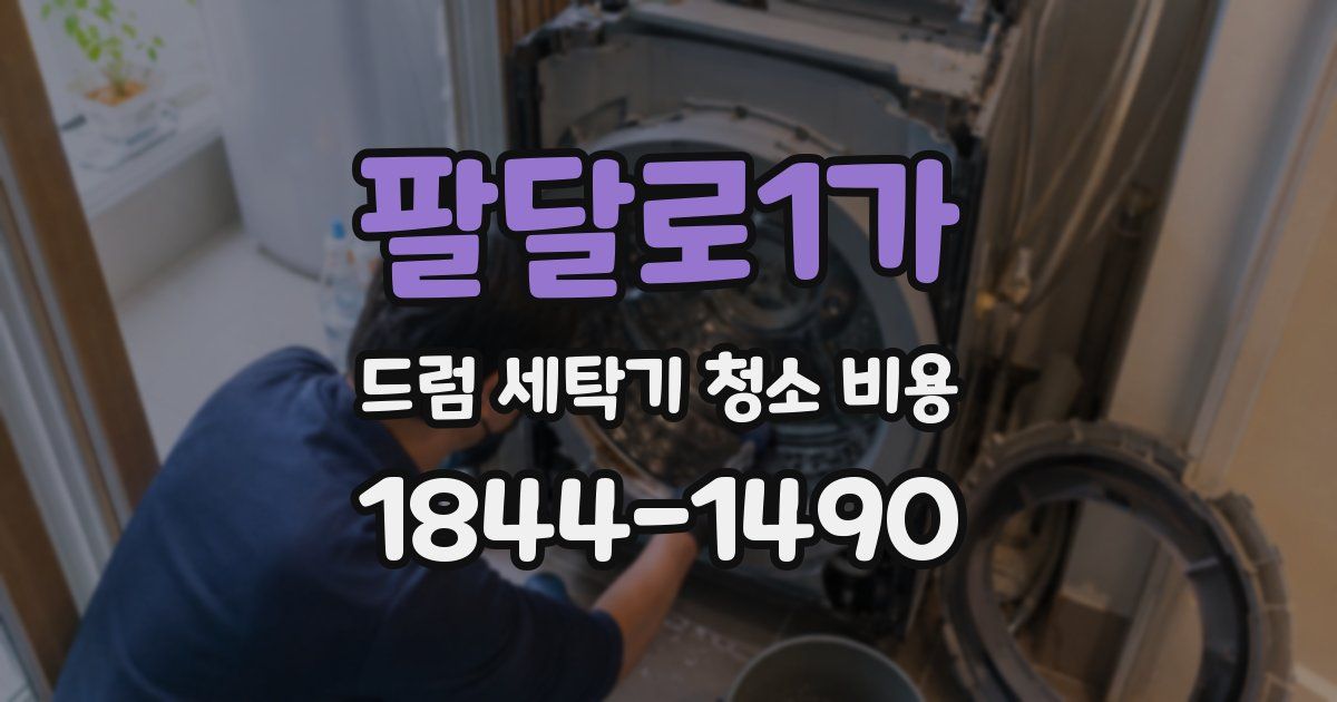 팔달로1가 드럼 세탁기 청소 비용