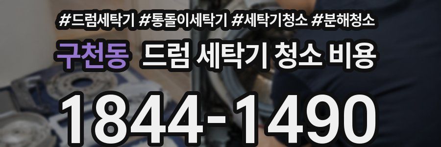 구천동 드럼 세탁기 청소 비용