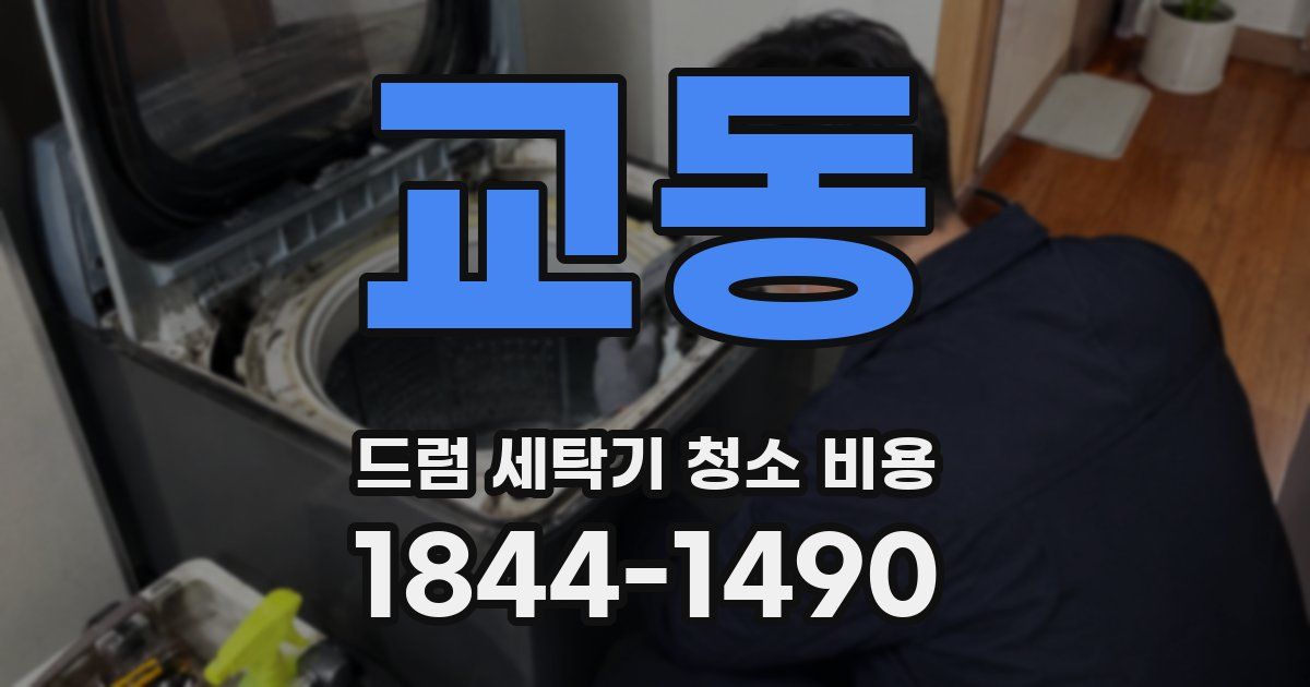 교동 드럼 세탁기 청소 비용