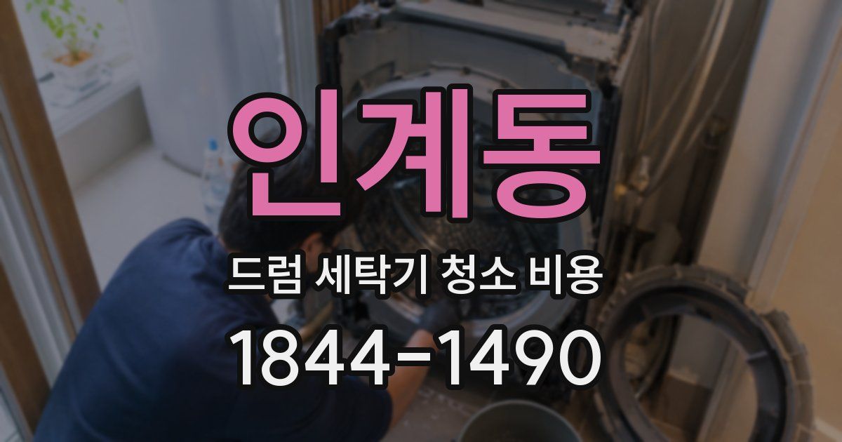 인계동 드럼 세탁기 청소 비용