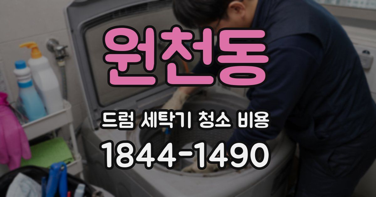 원천동 드럼 세탁기 청소 비용