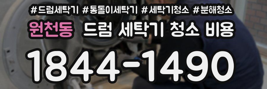 원천동 드럼 세탁기 청소 비용