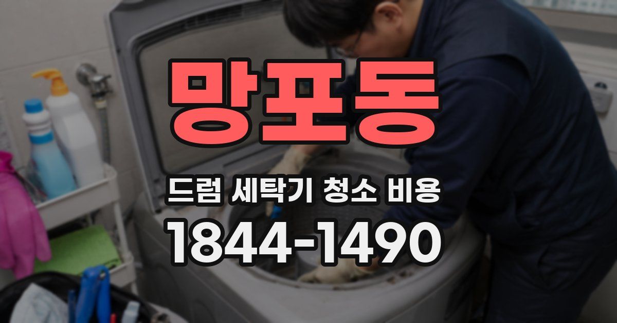 망포동 드럼 세탁기 청소 비용