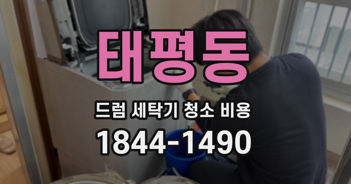 태평동 드럼 세탁기 청소 비용