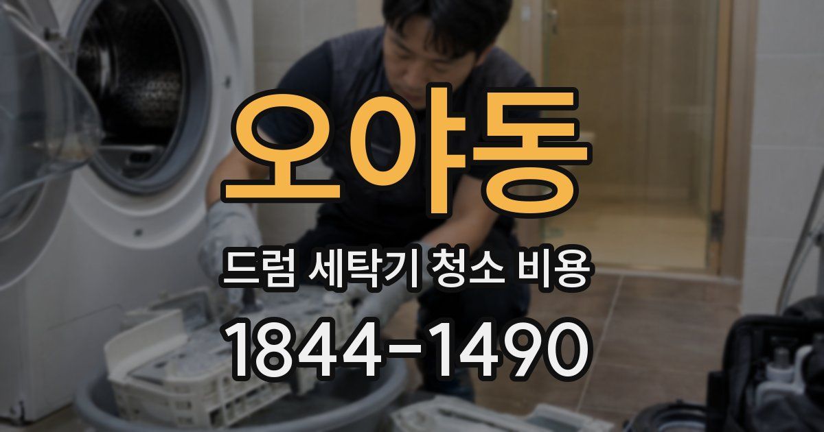오야동 드럼 세탁기 청소 비용