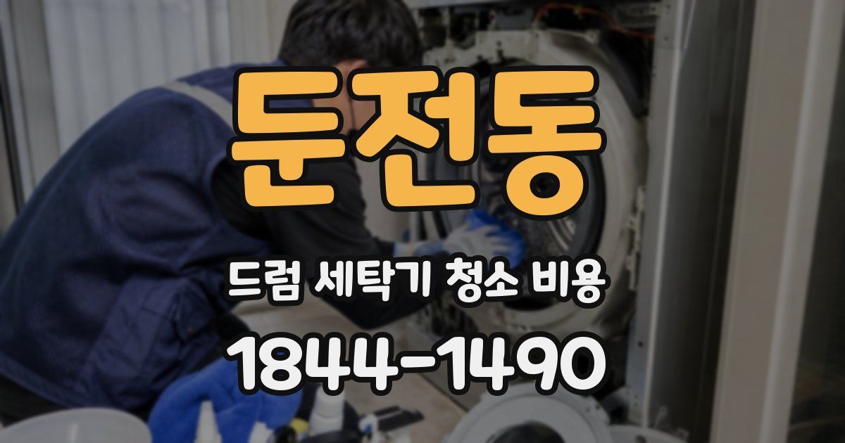 둔전동 드럼 세탁기 청소 비용