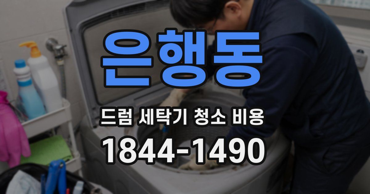 은행동 드럼 세탁기 청소 비용