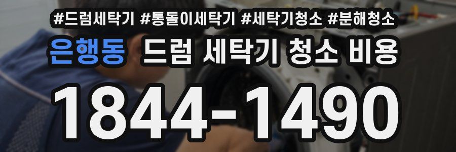 은행동 드럼 세탁기 청소 비용