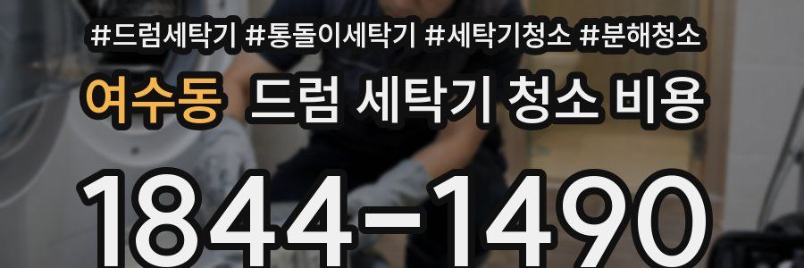 여수동 드럼 세탁기 청소 비용
