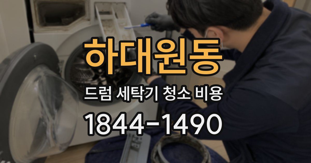 하대원동 드럼 세탁기 청소 비용