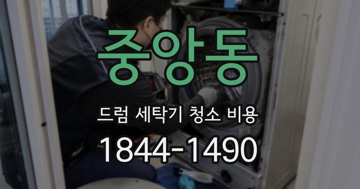 중앙동 드럼 세탁기 청소 비용