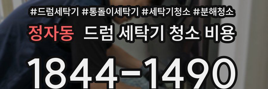 정자동 드럼 세탁기 청소 비용